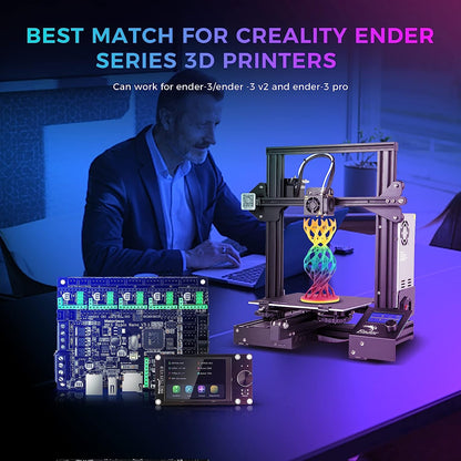 [MKS Robin Nano V3.1]Upgraded Motherboard For Creality Ender 3(Pro),Ender-3V2 3D Printer,Support Marlin 2.0.x, Klipper