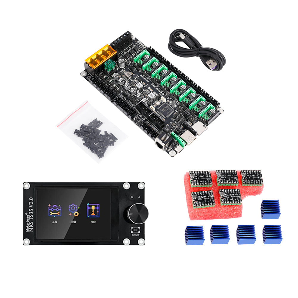 [MKS Monster8 V2] Upgrade 8 axis Motherboard, 32bit. Support Marlin 2.0 & Klipper Firmware 32bit Compatible with TMC2209